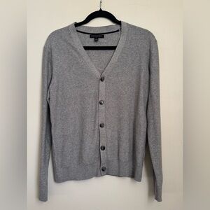 Banana Republic Gray Button-Up Cardigan